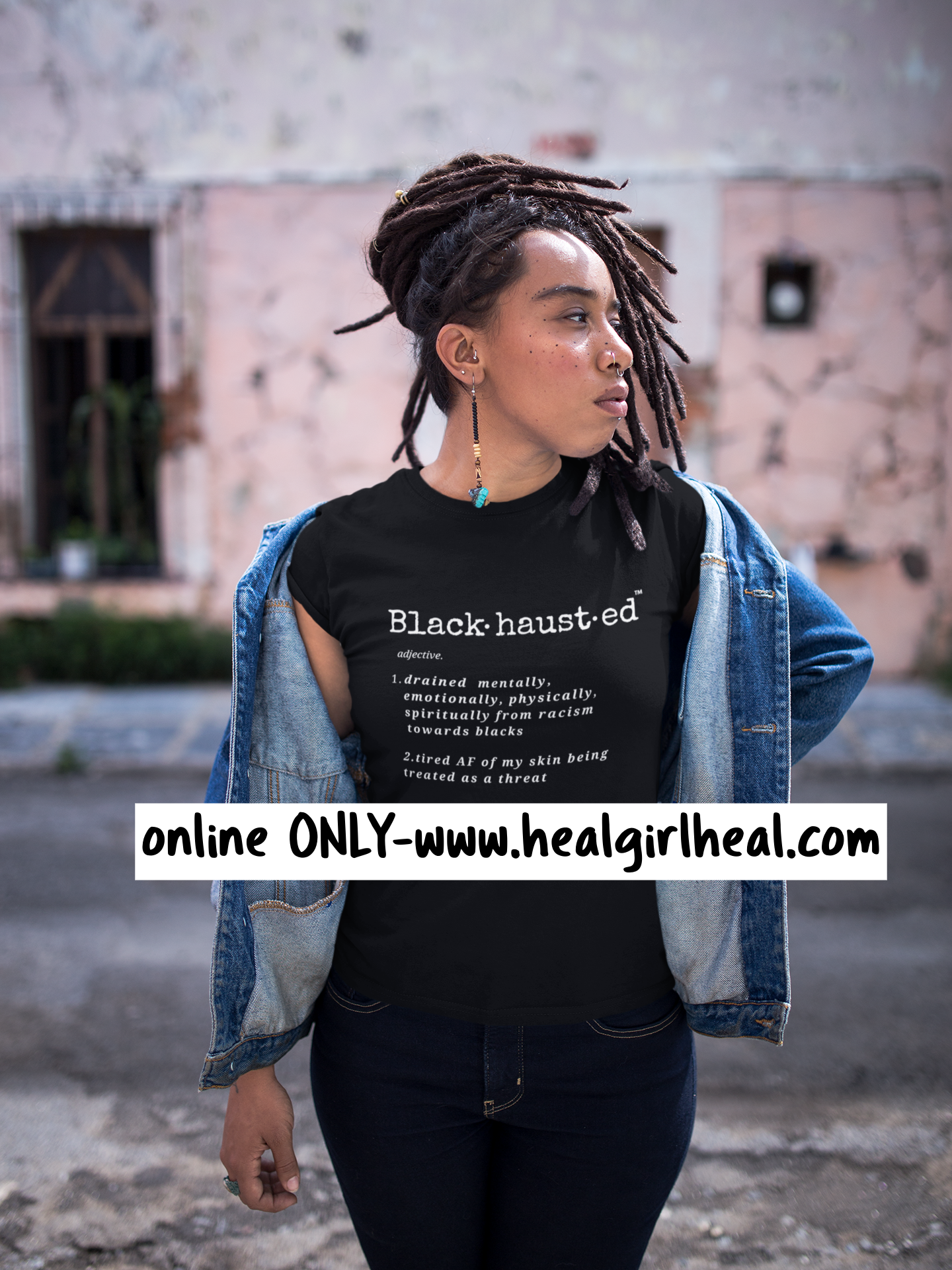 Blackhausted Definition- Tired"AF" Tshirt